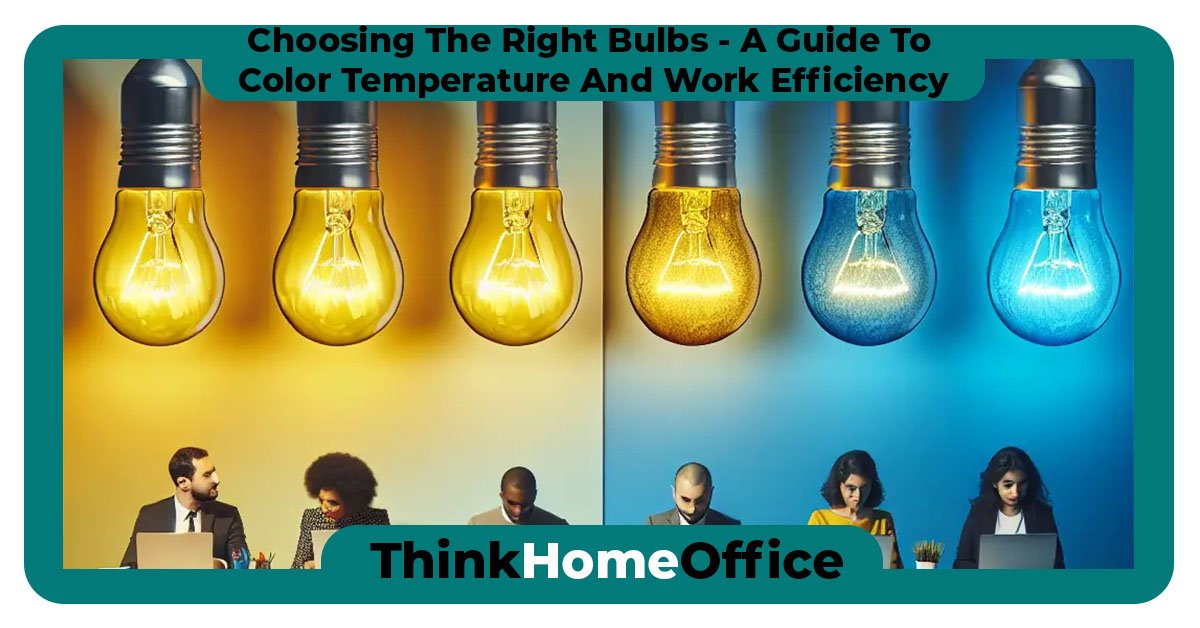 Choosing The Right Bulbs – A Guide To Color Temperature And Work Efficiency