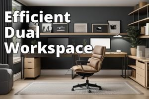 The featured image should contain a well-designed and organized home office space for two individual
