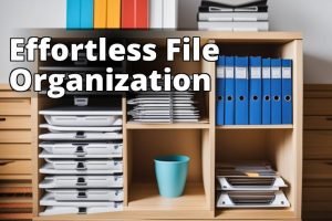 The featured image should contain a well-organized home office filing system