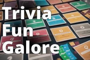 The featured image should contain a mix of colorful trivia question cards with various levels of dif